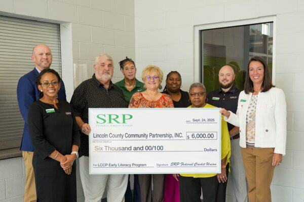SRP Presents Check to Lincoln County Community Partnership